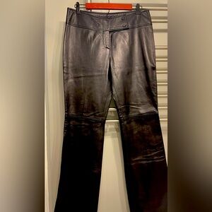 Tommy Hilfiger Vegan Leather flare pants size 10